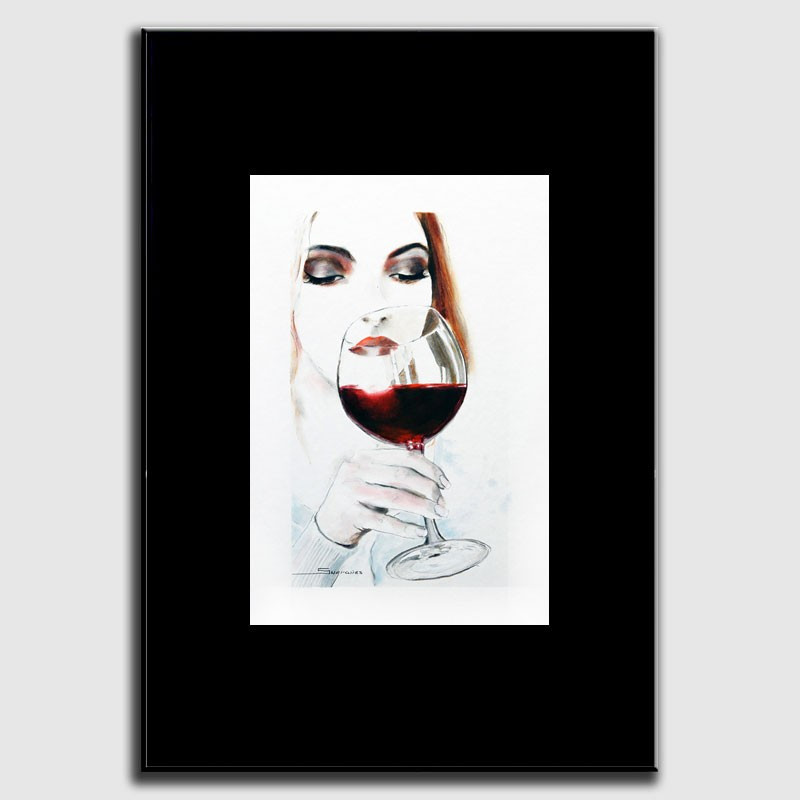 Dibujo al óleo sobre cartulina Dibujo al óleo sobre cartulina
