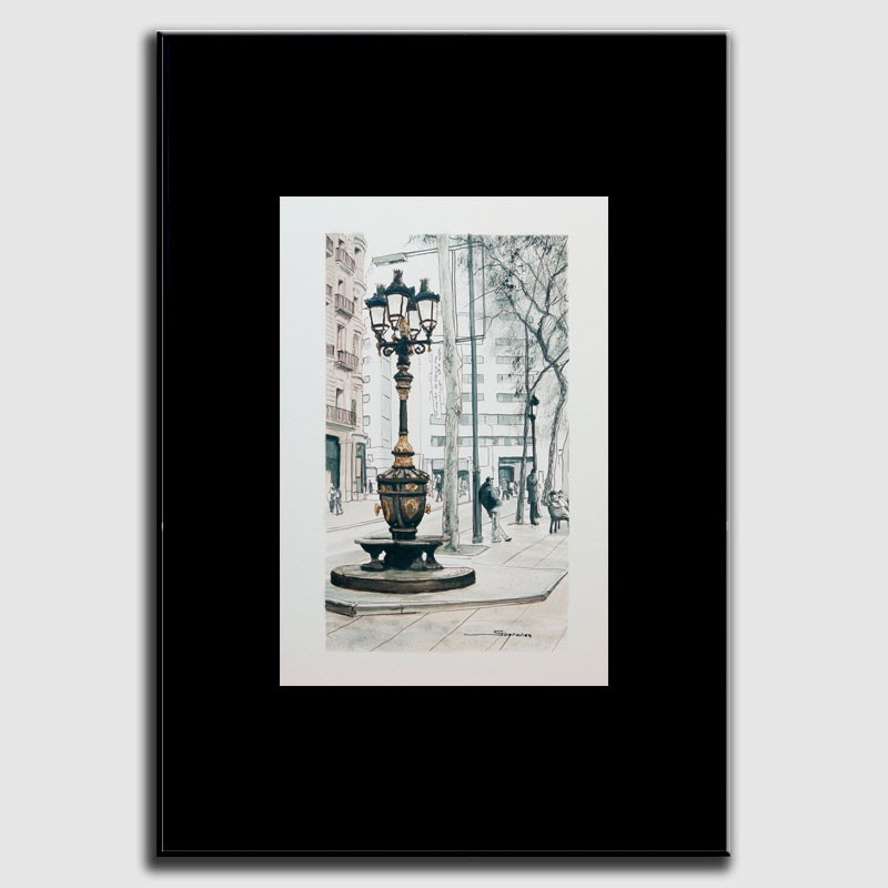 Dibujo Fuente de Canaletas Dibujo Fuente de Canaletas