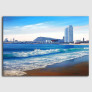 Playa Barcelona, óleo sobre tela - Sugrañes