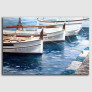 Barcas - Portlligat, óleo sobre tela - Sugrañes